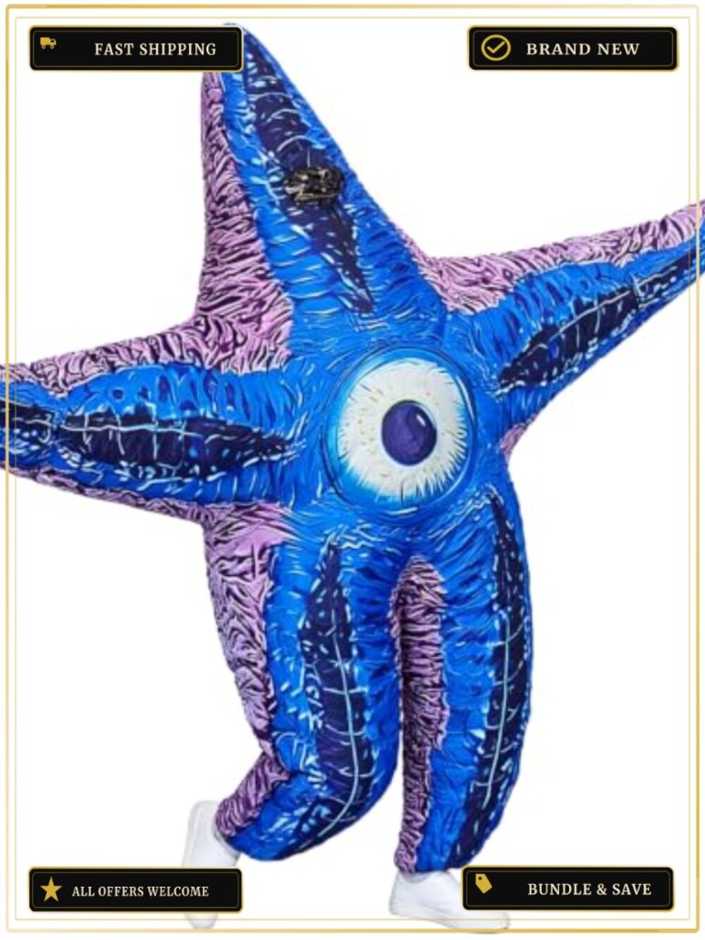 Adult Inflatable Starfish Costume Halloween Cosplay Fancy Dress Up
